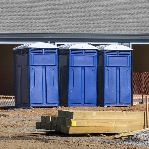 how can i report damages or issues with the portable toilets during my rental period in Bath